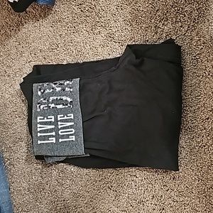 Black legging pants extra small